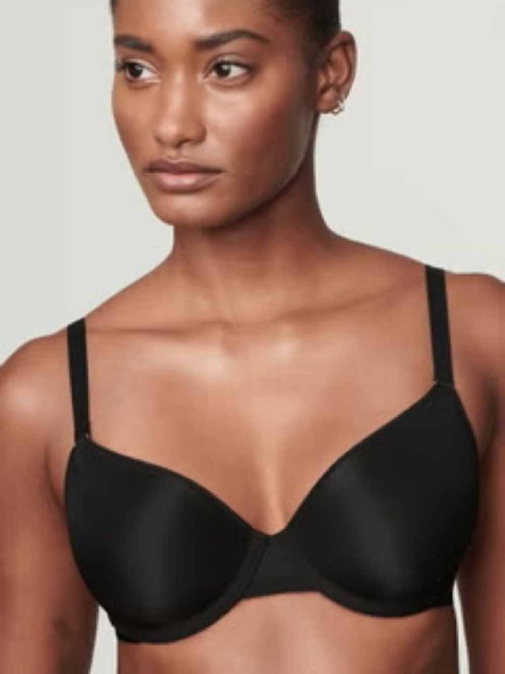 Cuup The Demi Black Mesh Underwire Bra 34E Minimalist 39341